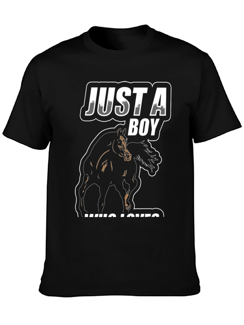 Just A Boy Who Loves Horses T-Shirt