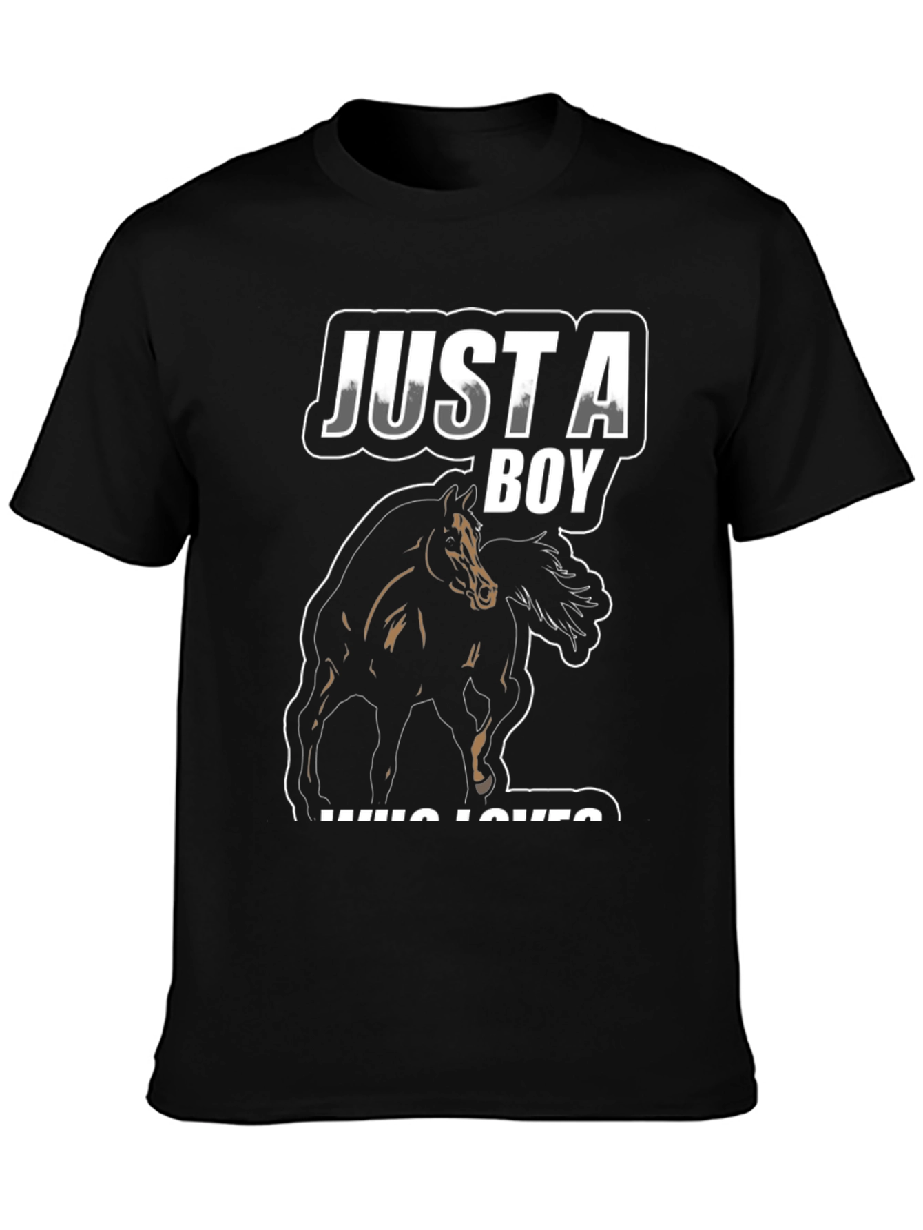 Just A Boy Who Loves Horses T-Shirt