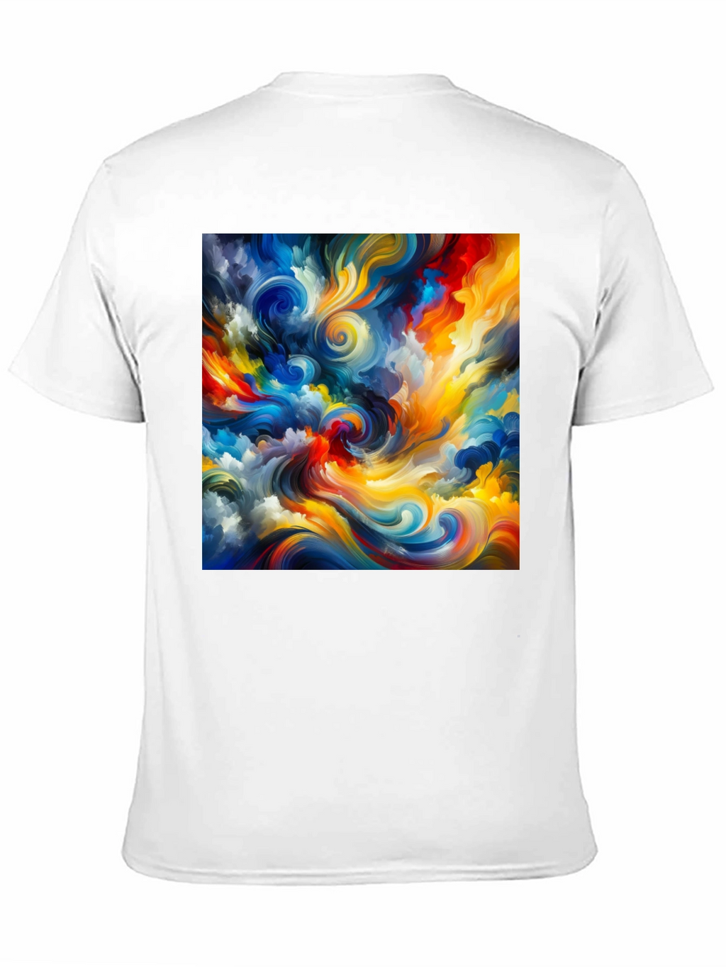Abstract Swirl Art Black T-Shirt