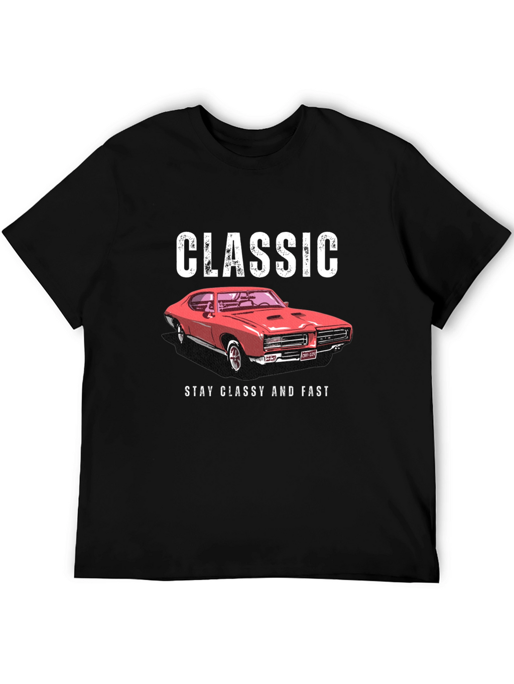 Classic Car Graphic Tee - Stay Classy and Fast