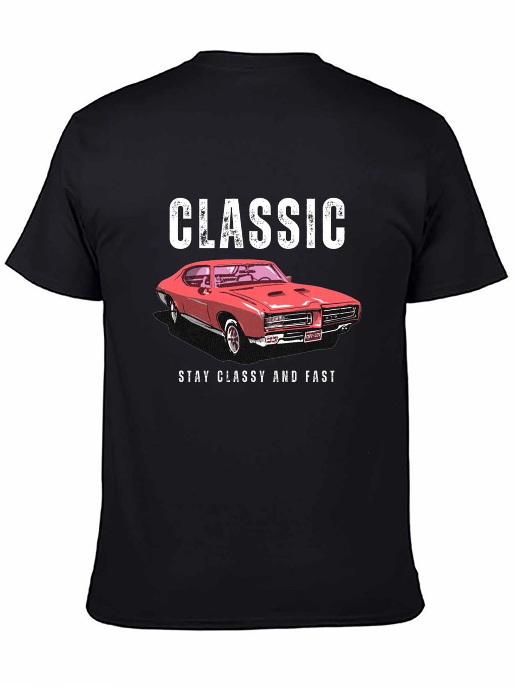 Classic Car Graphic Tee - Stay Classy and Fast