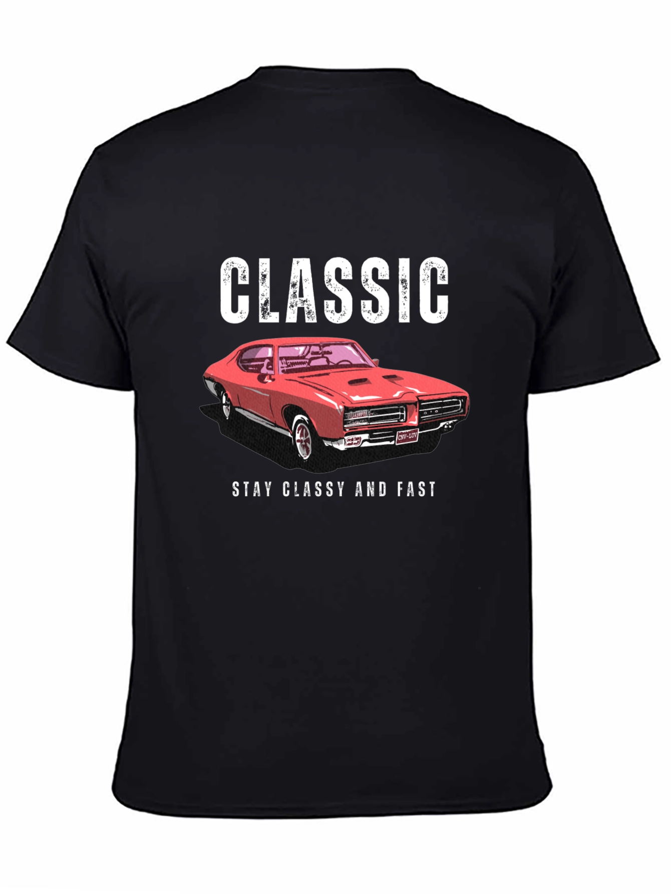 Classic Car Graphic Tee - Stay Classy and Fast