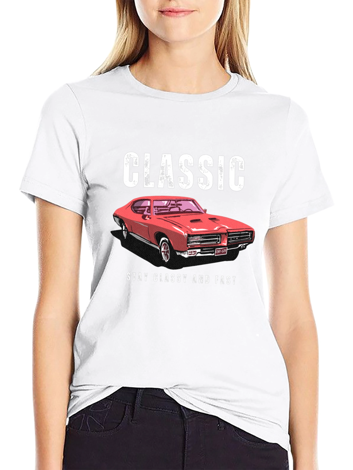 Classic Car Graphic Tee - Stay Classy and Fast