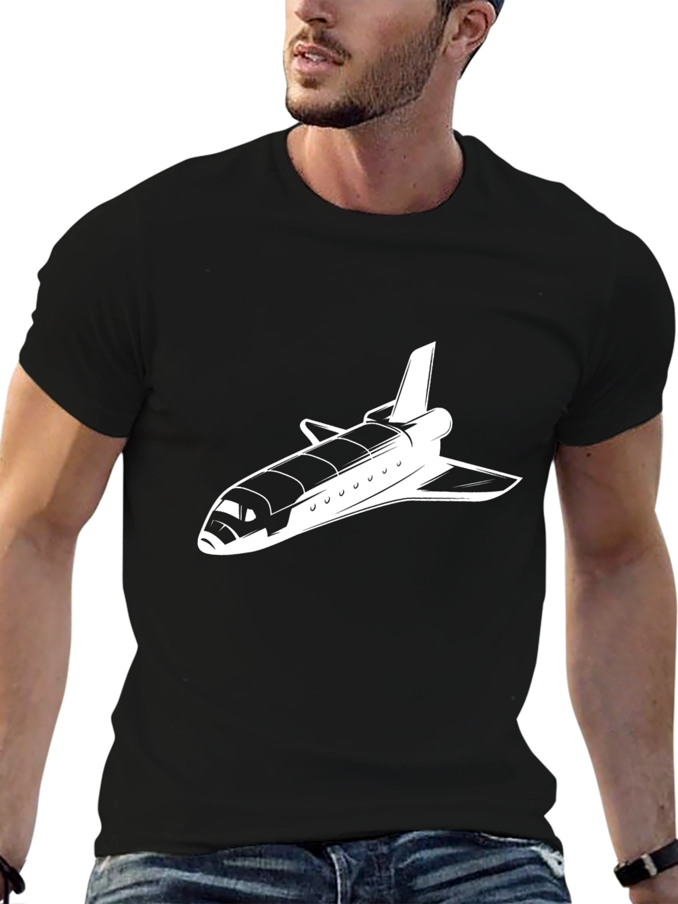 Space Shuttle Graphic Tee - Retro Rocket Shirt