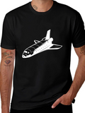 Space Shuttle Graphic Tee - Retro Rocket Shirt