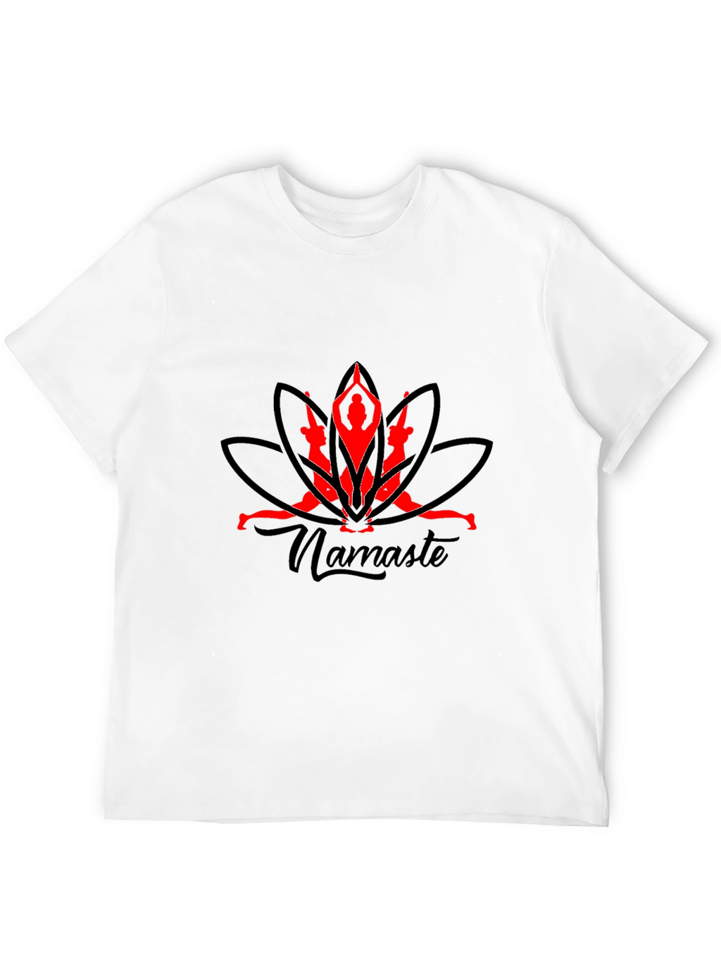 Yoga Namaste Graphic Black T-Shirt