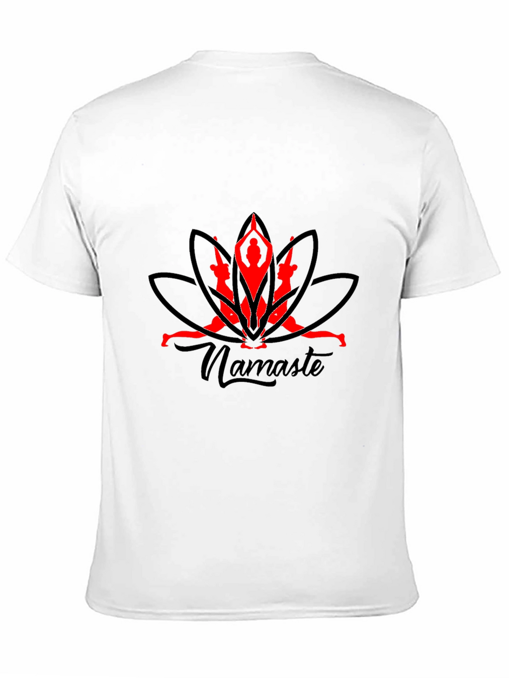 Yoga Namaste Graphic Black T-Shirt