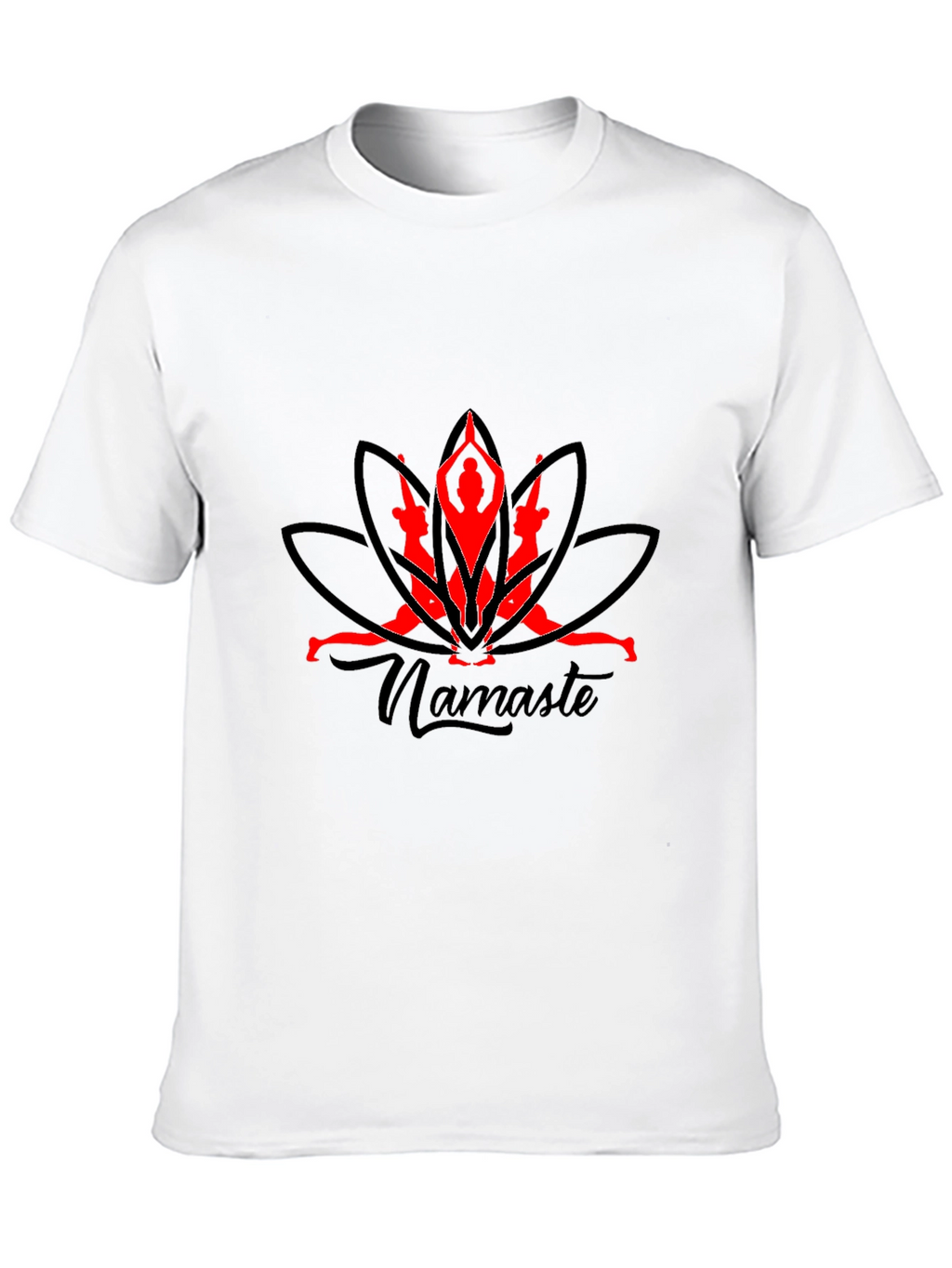 Yoga Namaste Graphic Black T-Shirt