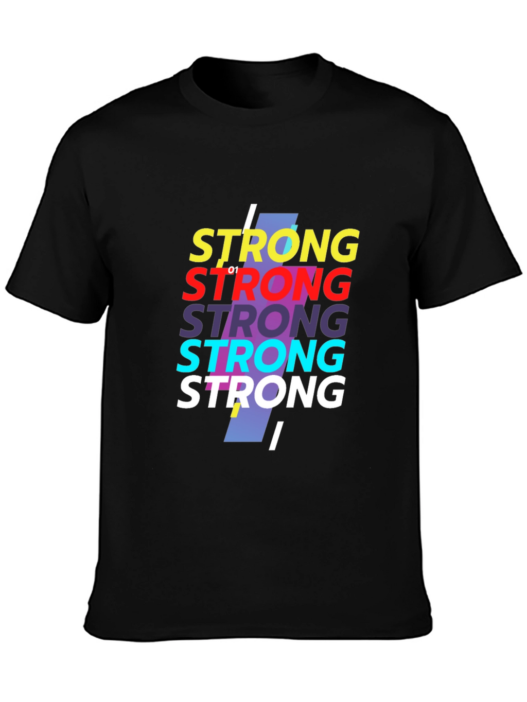 Strong Graphic Print Crew Neck T-Shirt