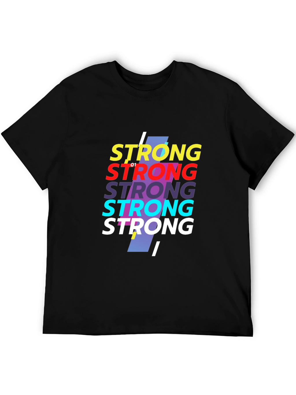 Strong Graphic Print Crew Neck T-Shirt