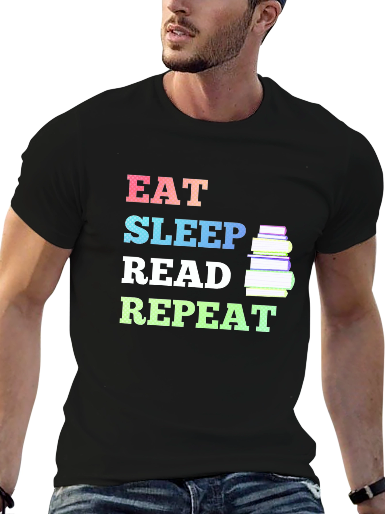 Eat Sleep Read Repeat T-Shirt Book Lover