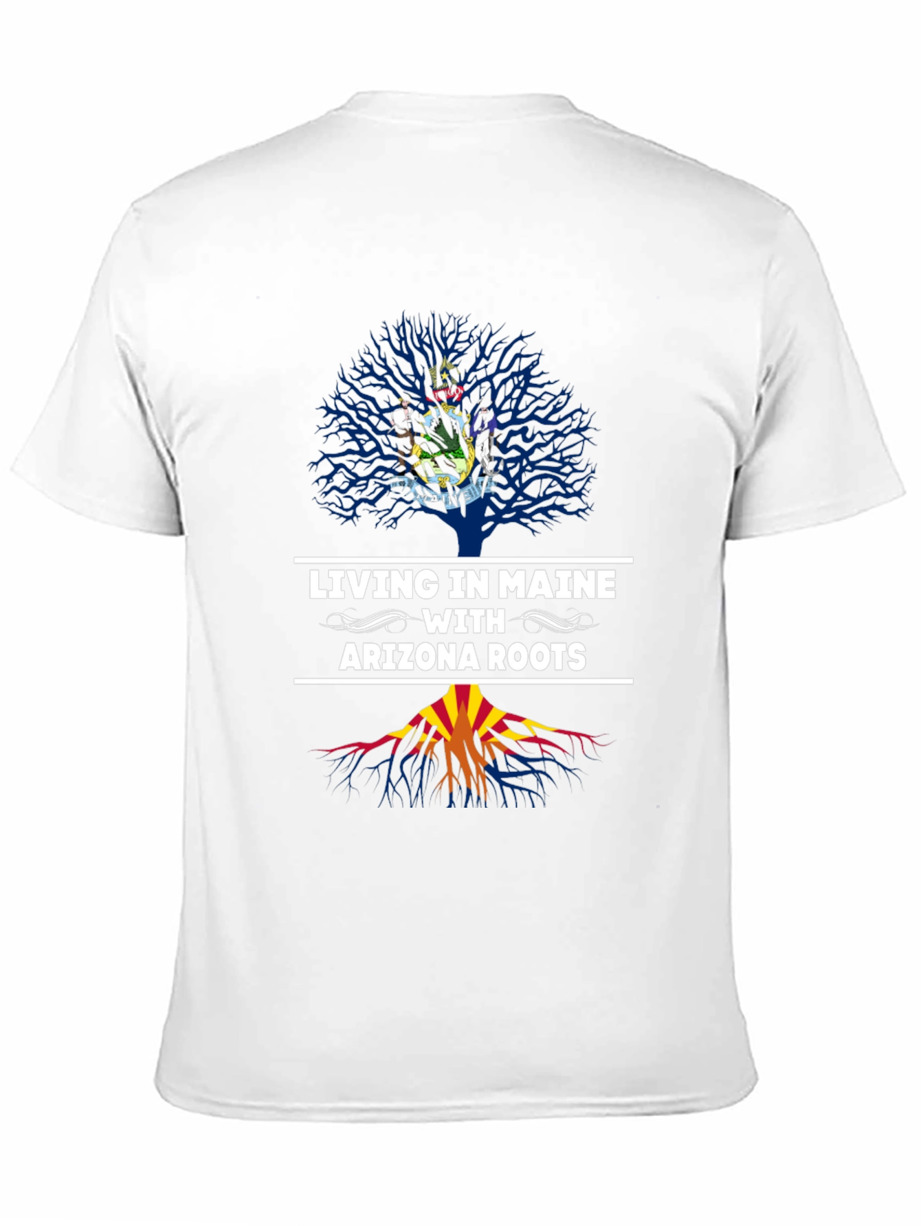 Maine & Arizona Roots Black T-Shirt