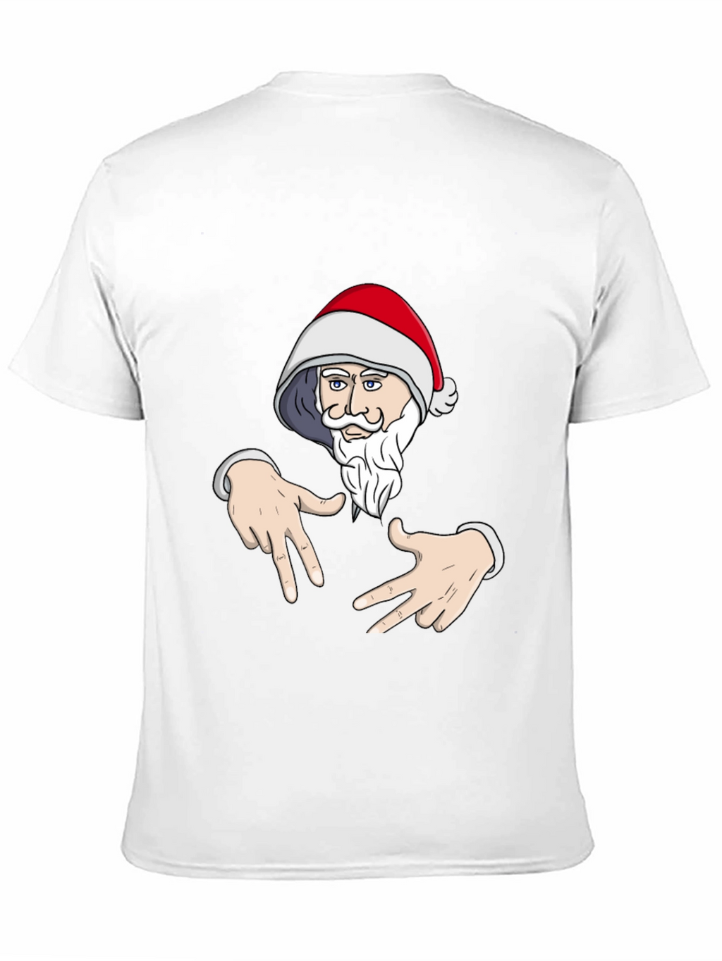 Santa Claus Gangsta T-Shirt Black