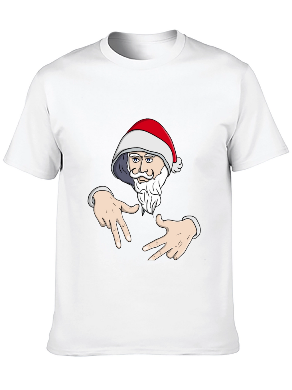 Santa Claus Gangsta T-Shirt Black