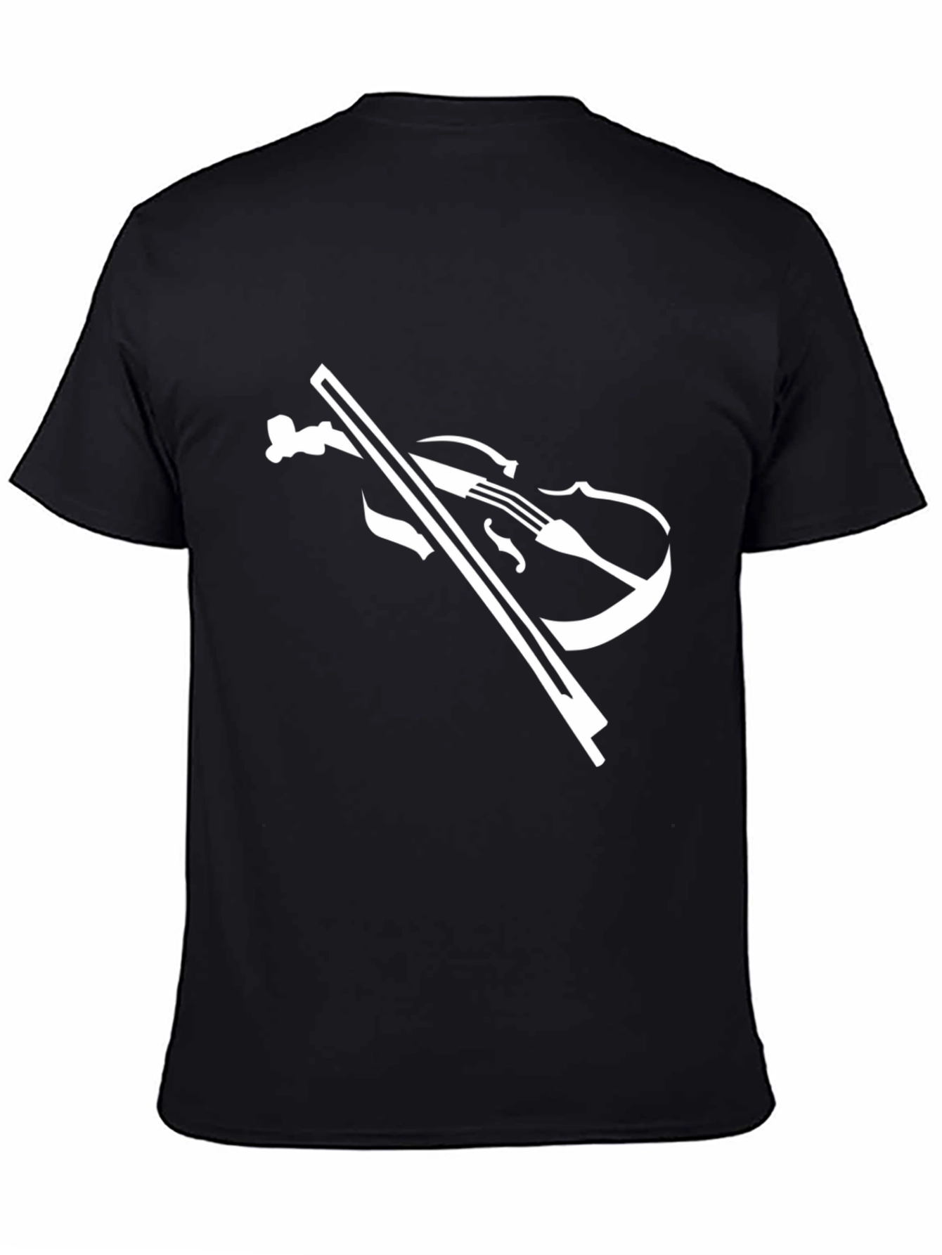Violin Graphic Tee - Musical Instrument T-Shirt