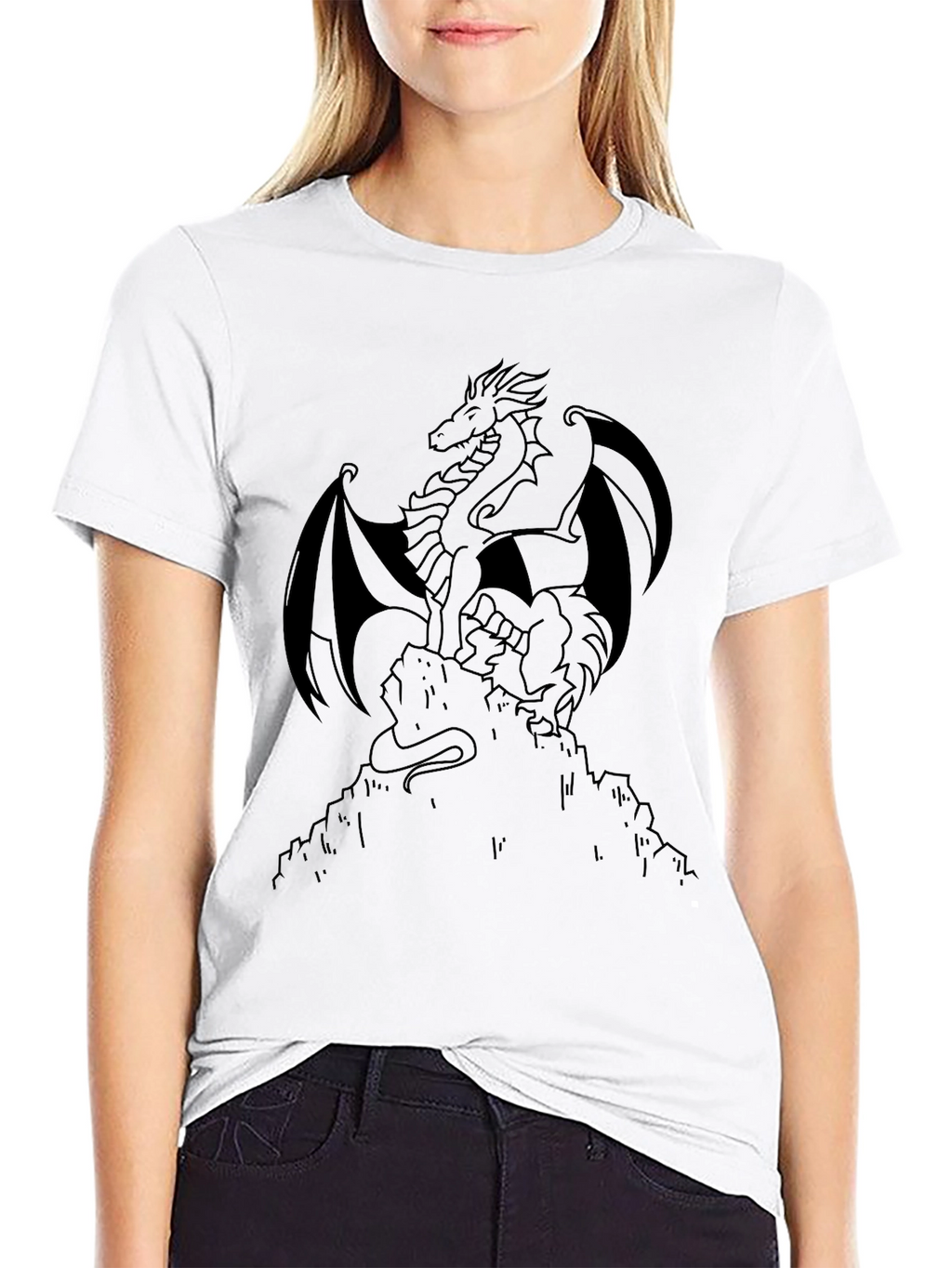 Dragon Graphic Tee - Black Shirt