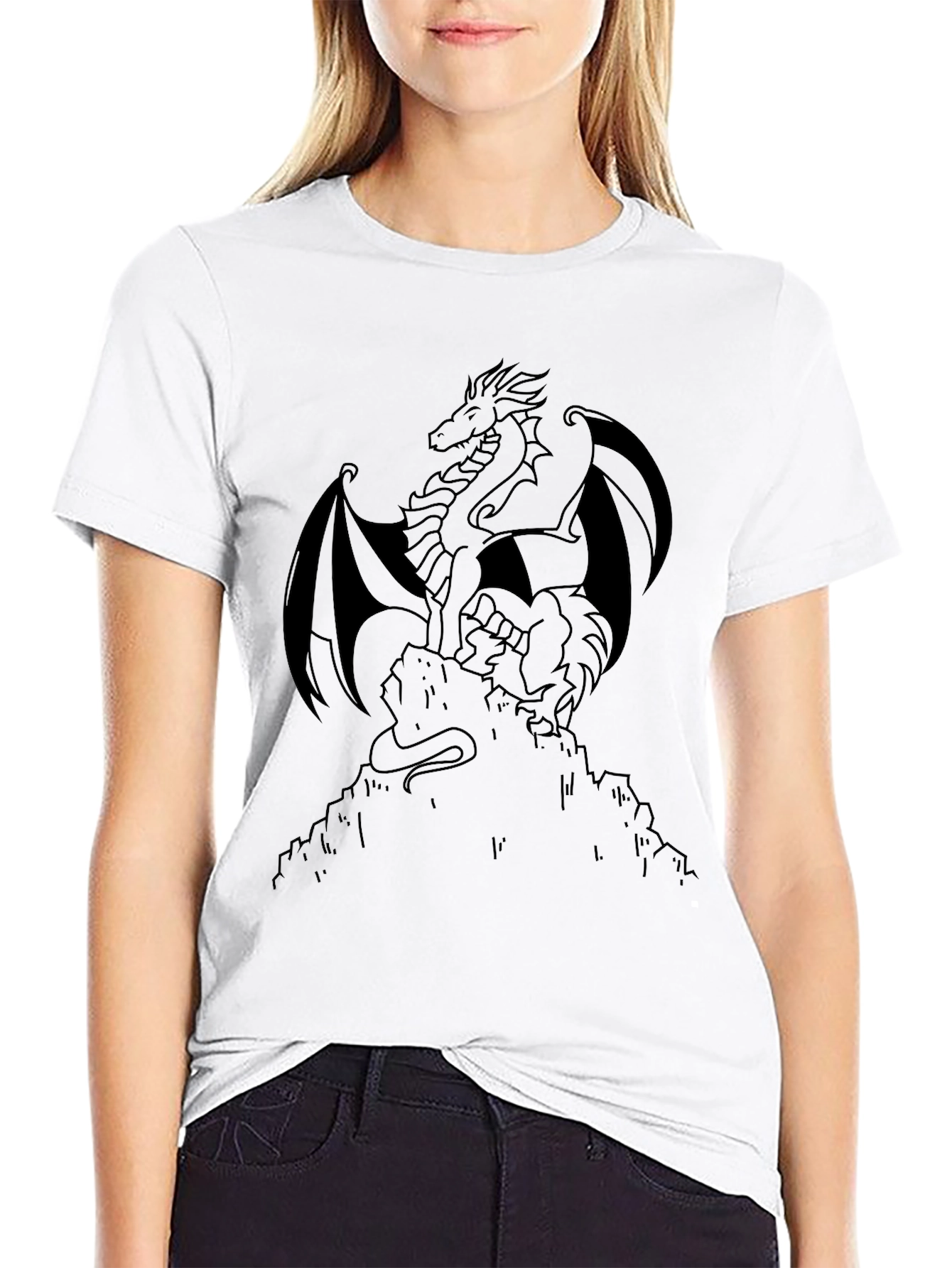 Dragon Graphic Tee - Black Shirt