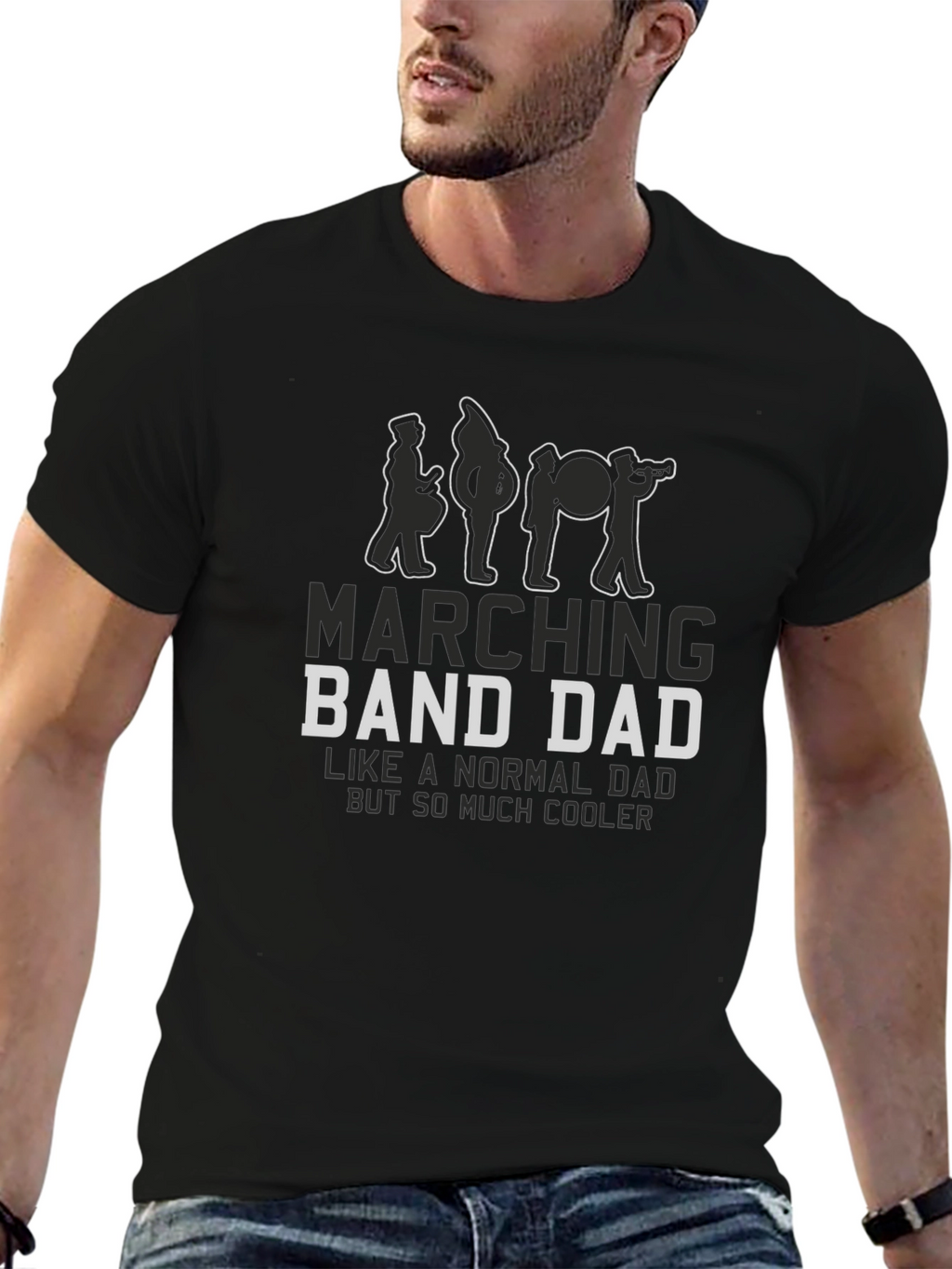 Marching Band Dad T-Shirt - Cool Dad Tee