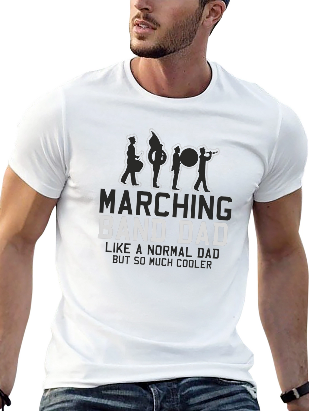 Marching Band Dad T-Shirt - Cool Dad Tee