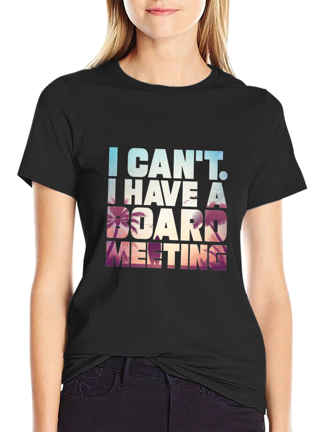 Board Meeting Graphic Tee - Black
