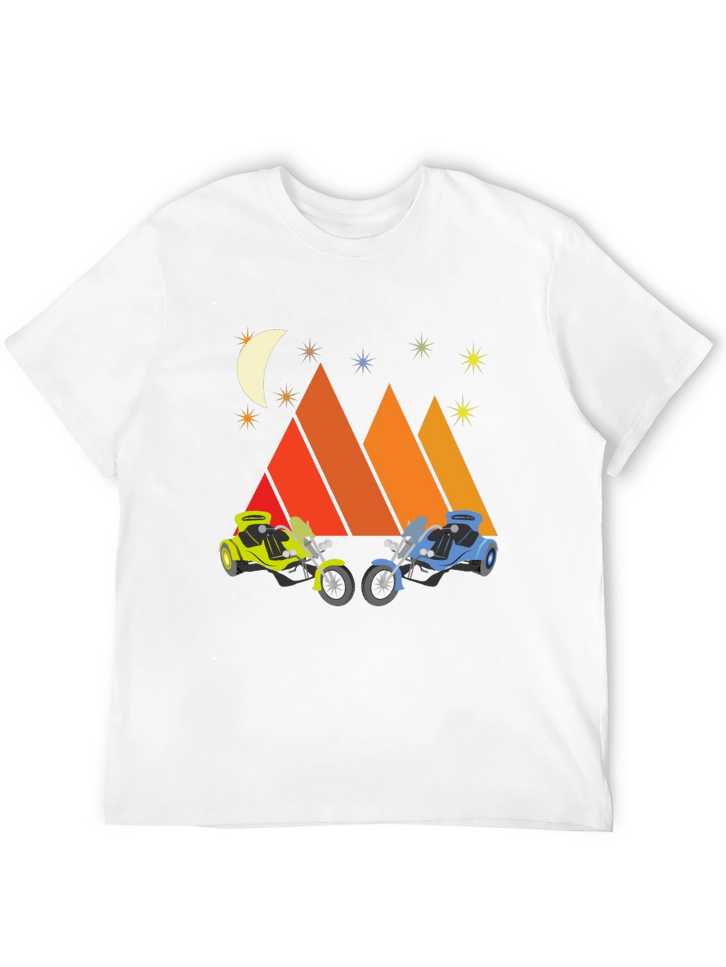 Motorcycle Mountainscape Graphic Tee