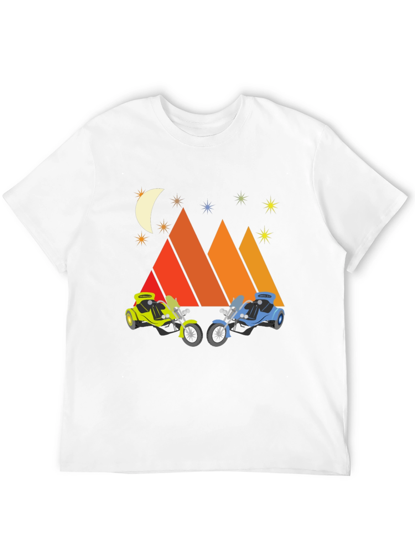 Motorcycle Mountainscape Graphic Tee