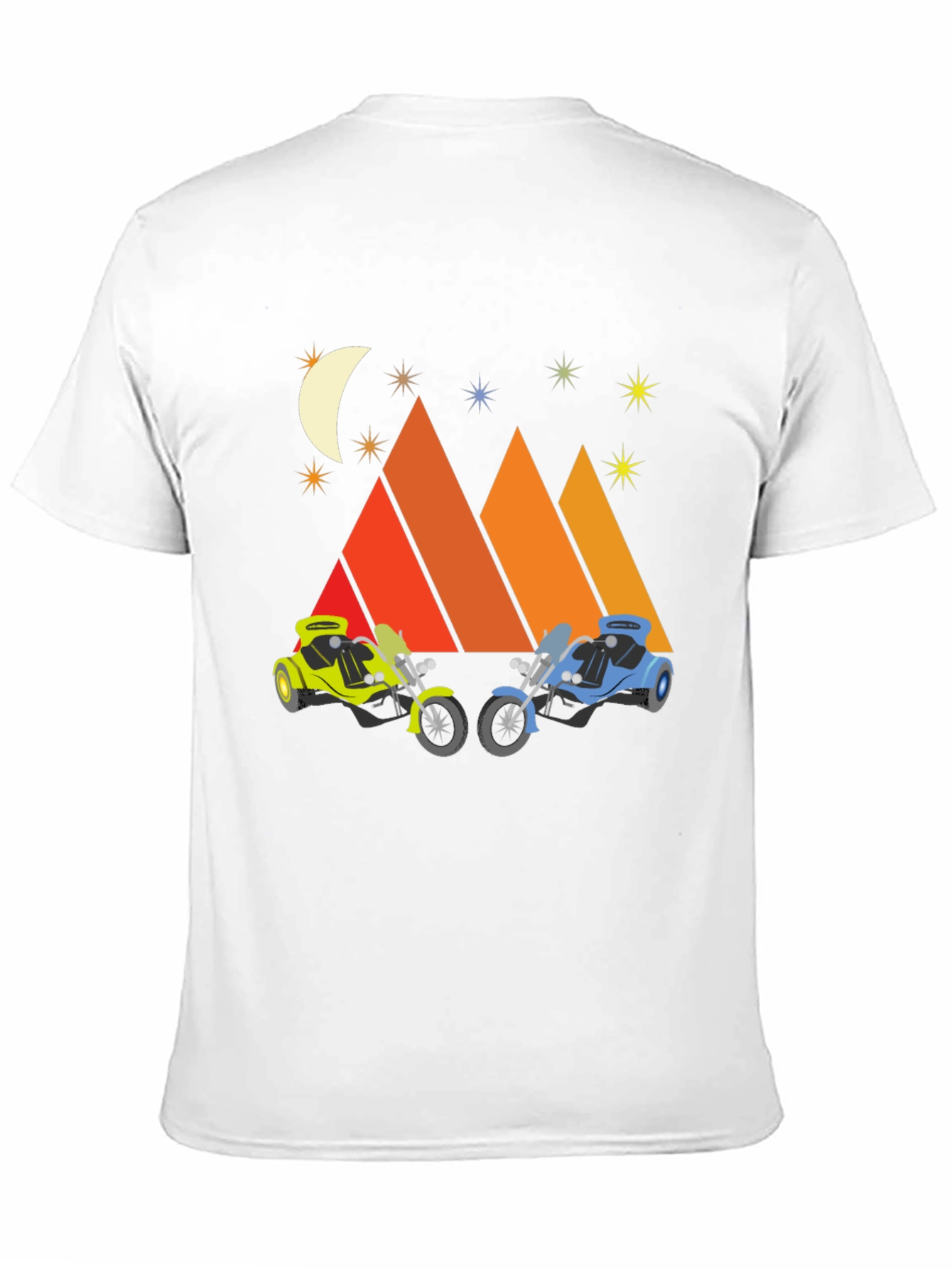 Motorcycle Mountainscape Graphic Tee