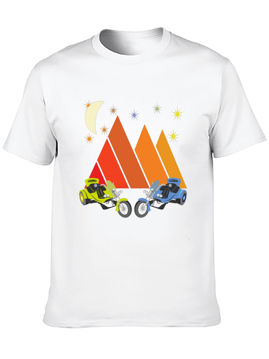 Motorcycle Mountainscape Graphic Tee