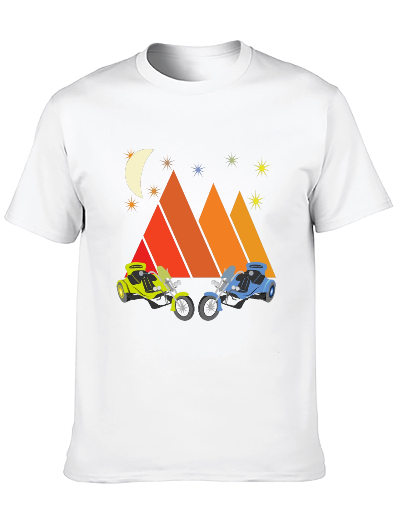 Motorcycle Mountainscape Graphic Tee
