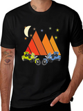 Motorcycle Mountainscape Graphic Tee