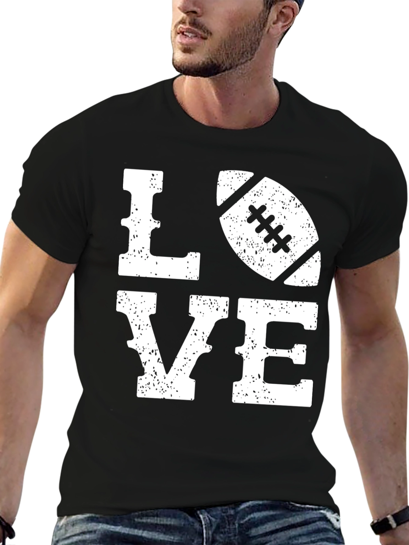 Love Football Graphic T-Shirt