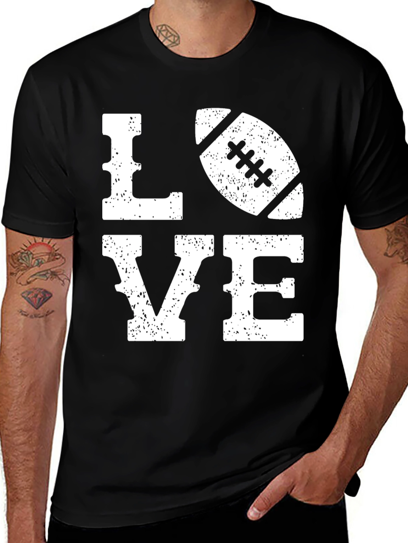 Love Football Graphic T-Shirt