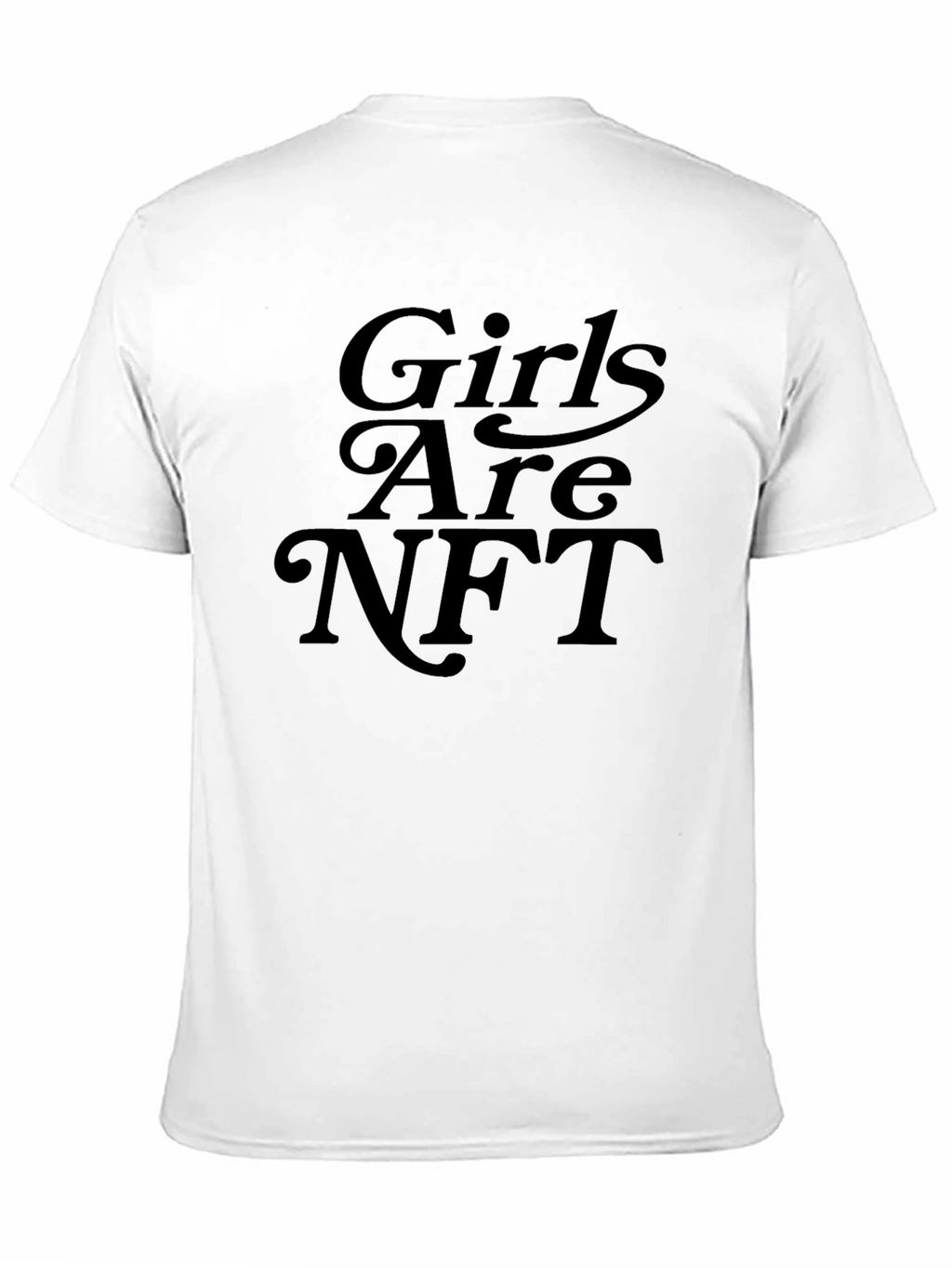 Girls Are NFT T-Shirt - Black Crew Neck Tee