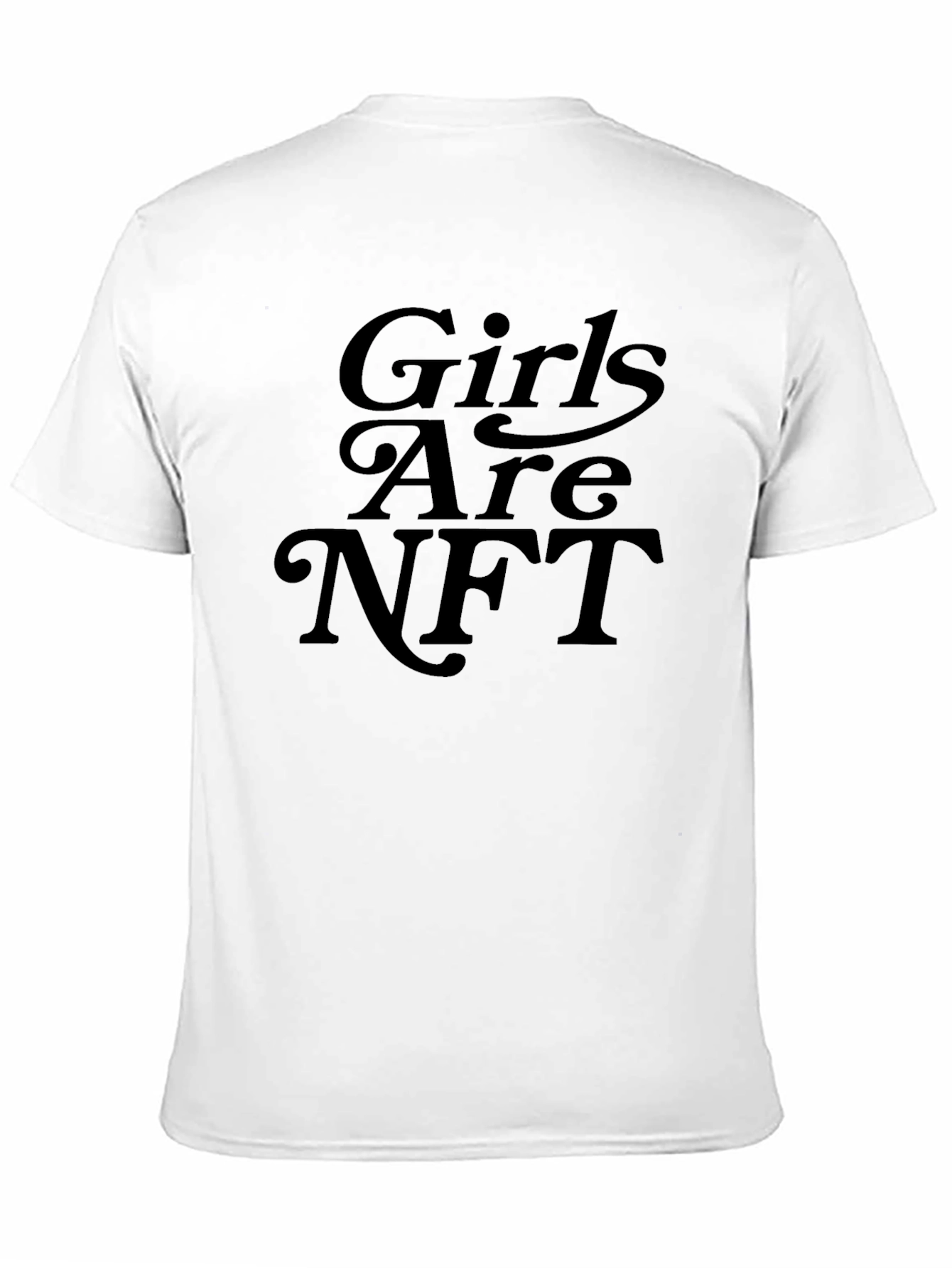 Girls Are NFT T-Shirt - Black Crew Neck Tee