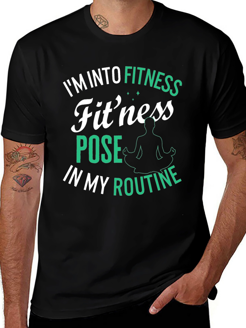 Fitness Pose T-Shirt: Im Into Fitness Routine