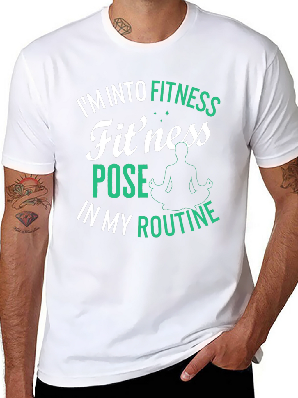 Fitness Pose T-Shirt: Im Into Fitness Routine
