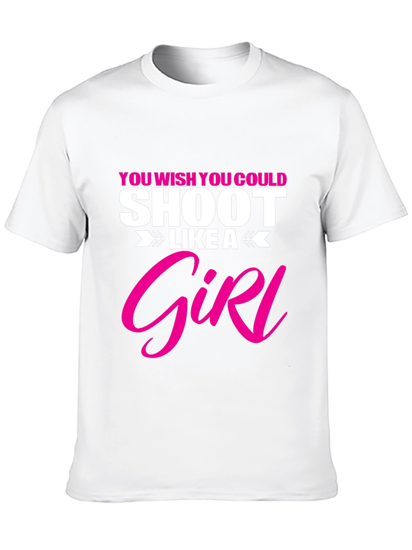 Shoot Like A Girl T-Shirt Funny Graphic Tee