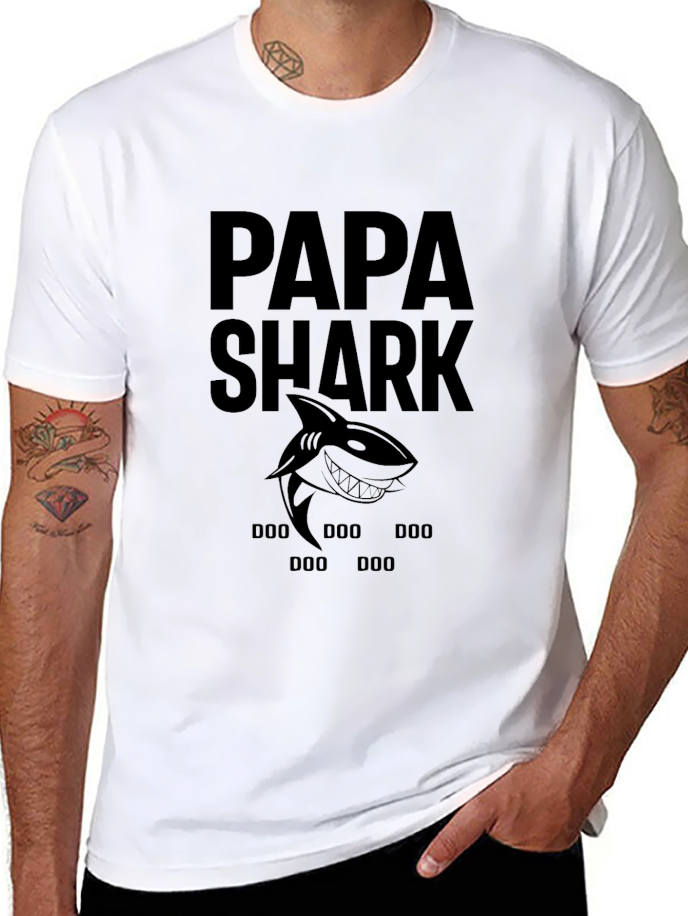 Papa Shark T-Shirt - Family Fun Tee