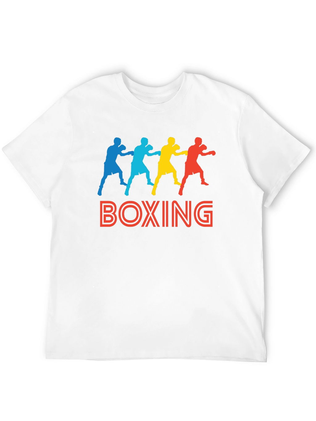Boxing Graphic Print Black T-Shirt