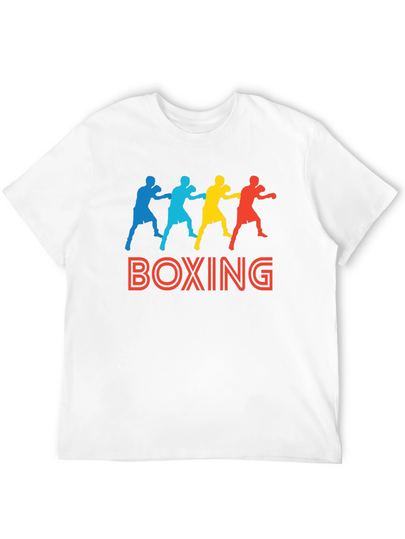 Boxing Graphic Print Black T-Shirt