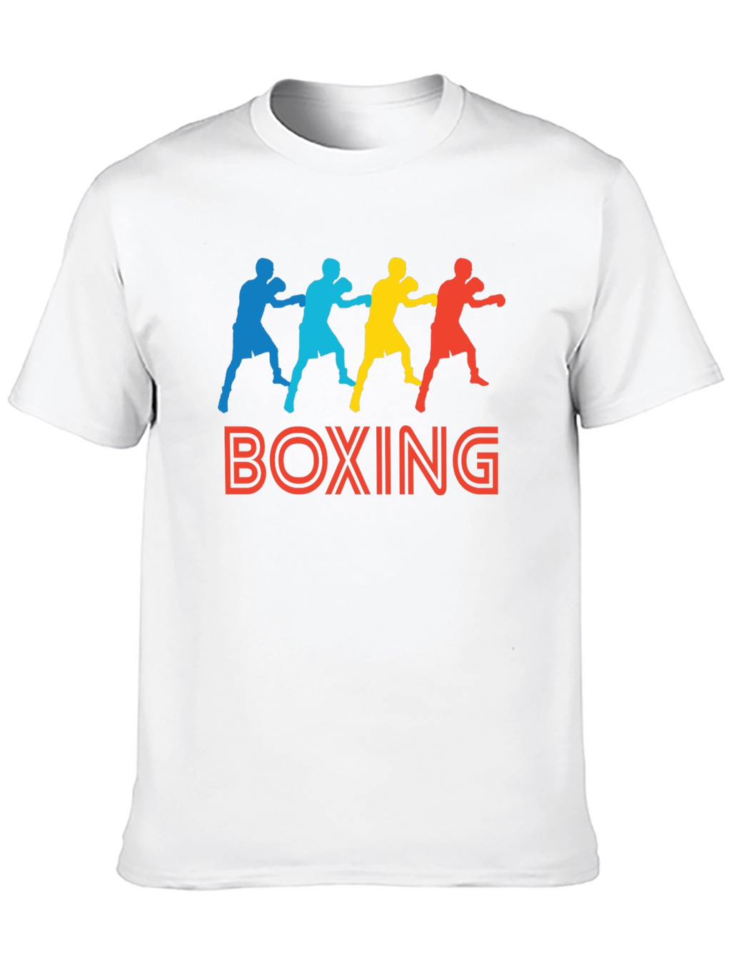 Boxing Graphic Print Black T-Shirt