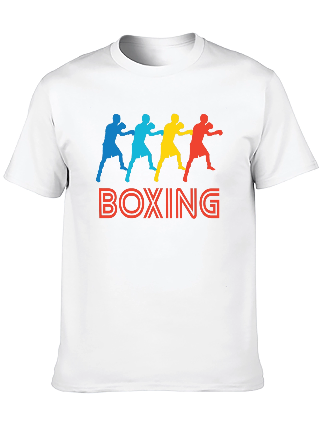 Boxing Graphic Print Black T-Shirt