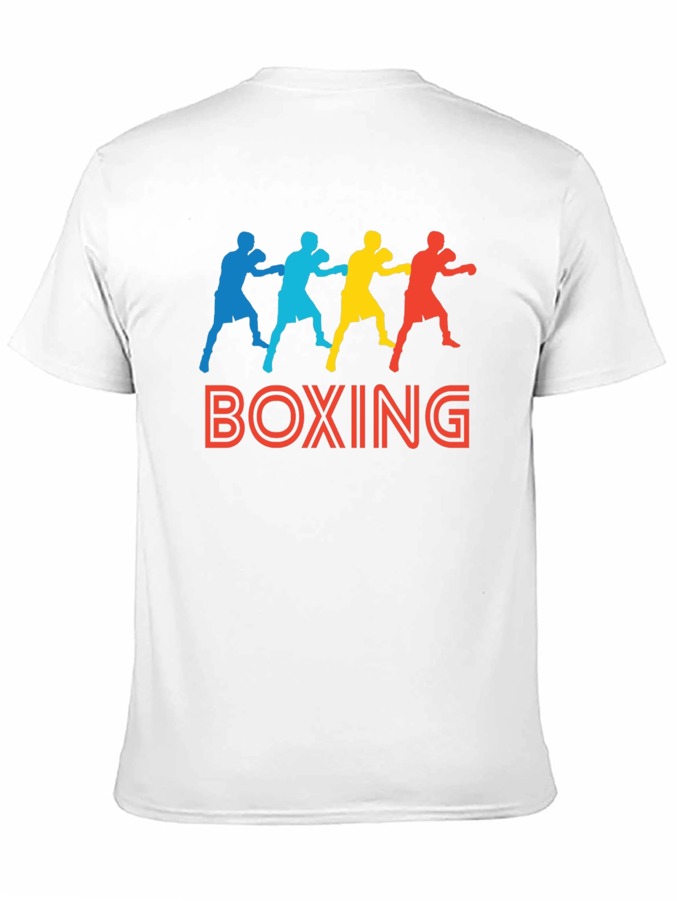 Boxing Graphic Print Black T-Shirt