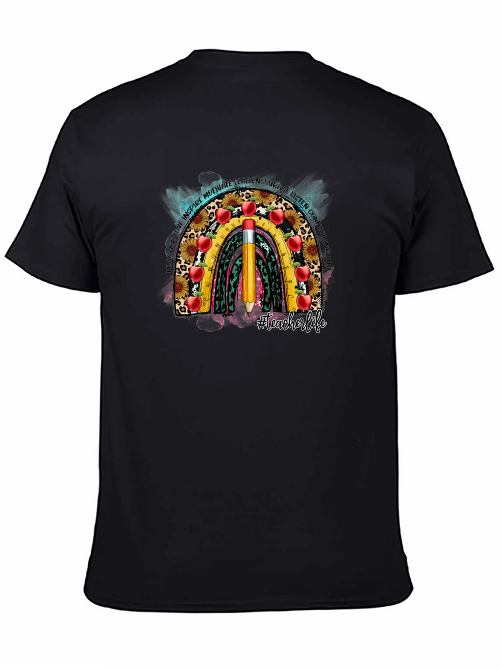 Teacher Life Rainbow Graphic Tee