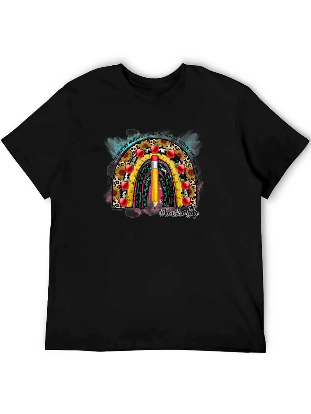 Teacher Life Rainbow Graphic Tee