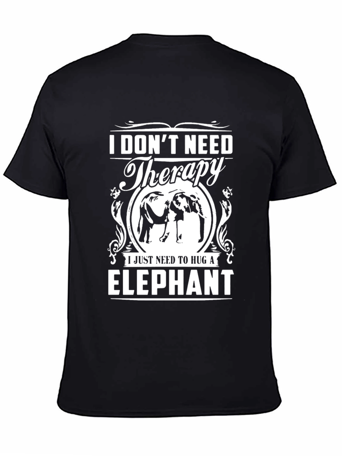 Elephant Hug Therapy Graphic T-Shirt