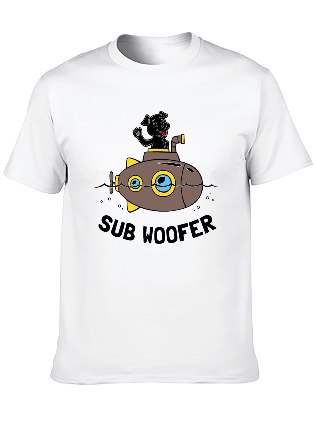 Sub Woofer Graphic Black T-Shirt
