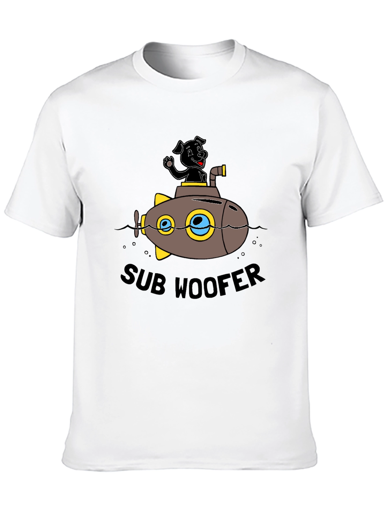 Sub Woofer Graphic Black T-Shirt