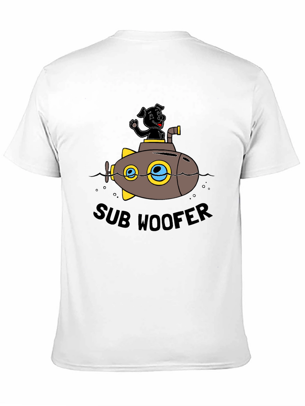 Sub Woofer Graphic Black T-Shirt