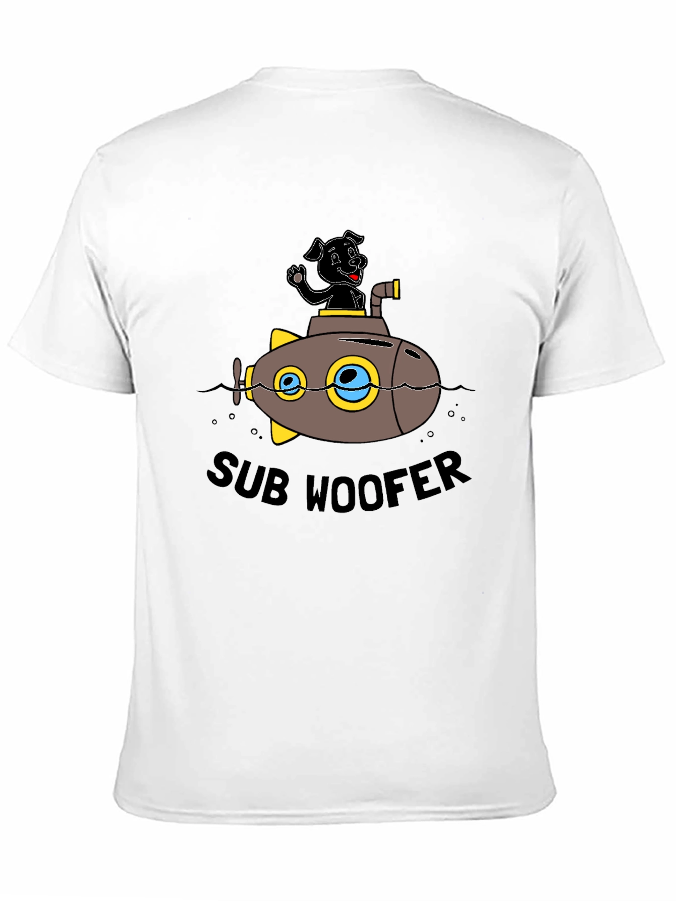 Sub Woofer Graphic Black T-Shirt